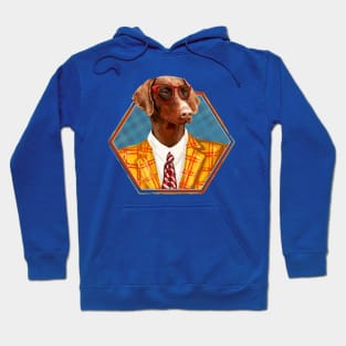 Hipster Dobermann - Doberman Pinscher Hoodie